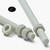 2x Natural Nylon PA66+GF M8 x 1000mm Threaded Rods, Studding + 4 Nuts