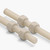 2x Natural Nylon PA66 M5 x 200mm Threaded Rods, Plastic Studding + 4 Nuts