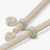2x Natural Nylon PA66 M5 x 200mm Threaded Rods, Plastic Studding + 4 Nuts