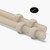 2x Natural Nylon PA66 M12 x 200mm Threaded Rods, Plastic Studding + 4 Nuts