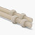 2x Natural PA66 M12 x 200 mm Threaded Rods — Short Nylon Studding