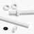 2x White PTFE M14 x 200mm Threaded Rods, Plastic Studding + 4 Nuts