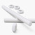 2x White PTFE M14 x 200mm Threaded Rods, Plastic Studding + 4 Nuts