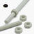 2x Natural Nylon PA66+GF M6 x 1000mm Threaded Rods, Studding + 4 Nuts