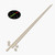 2x Natural Nylon PA66 M4 x 1000mm Threaded Rods, Plastic Studding + 4 Nuts