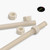 2x Natural PA66 M12 x 500 mm Threaded Rods — Larger Nylon Studding