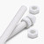 2x White Polypropylene (PP) M16 x 500mm Threaded Rods, Studding + 4 Nuts