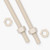2x Natural Nylon PA66 M5 x 1000 mm Threaded Rods — Plastic Studding