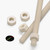 2x Natural PA66 M8 x 500 mm Threaded Rods — Cut-to-Length Plastic Studding