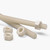 2x Natural Nylon PA66 M8 x 500mm Threaded Rods, Plastic Studding + 4 Nuts
