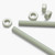 2x Natural Nylon PA66+GF M16 x 500mm Threaded Rods, Studding + 4 Nuts