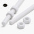 2x White PTFE M5 x 500 mm Threaded Rods — Plastic Studding