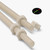 2x Natural Nylon PA66 M10 x 200mm Threaded Rods, Plastic Studding + 4 Nuts