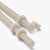 2x Natural Nylon PA66 M10 x 200mm Threaded Rods, Plastic Studding + 4 Nuts