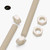 2x Natural Nylon PA66 M16 x 500mm Threaded Rods, Plastic Studding + 4 Nuts