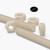 2x Natural PA66 M16 x 500 mm Threaded Rods - Large Nylon Threaded Bars + 4 Nuts
