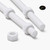 2x White Polypropylene (PP) M12 x 200mm Threaded Rods, Studding + 4 Nuts
