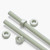 2x Natural Nylon PA66+GF M10 x 1000mm Threaded Rods, Studding + 4 Nuts
