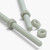 2x Natural Nylon PA66+GF M10 x 1000mm Threaded Rods, Studding + 4 Nuts