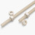 2x Natural Nylon PA66 M10 x 1000mm Threaded Rods, Plastic Studding + 4 Nuts