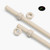 2x Natural Nylon PA66 M10 x 1000 mm Threaded Rods — Plastic Studding
