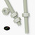 2x Natural Nylon PA66+GF M8 x 200mm Threaded Rods, Studding + 4 Nuts