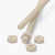 2x Natural Nylon PA66 M4 x 500mm Threaded Rods, Plastic Studding + 4 Nuts
