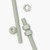 2x Natural Nylon PA66+GF M12 x 1000mm Threaded Rods, Studding + 4 Nuts