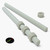2x Natural Nylon PA66+GF M12 x 1000mm Threaded Rods, Studding + 4 Nuts