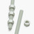 2x Natural Nylon PA66+GF M12 x 1000mm Threaded Rods, Studding + 4 Nuts