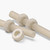 2x Natural Nylon PA66 M6 x 200mm Threaded Rods, Plastic Studding + 4 Nuts