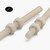 2x Natural Nylon PA66 M6 x 200mm Threaded Rods, Plastic Studding + 4 Nuts