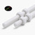 2x White PTFE M6 x 200 mm Threaded Rods — Plastic Studding
