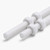 2x White PTFE M6 x 200 mm Threaded Rods — Plastic Studding