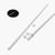 2x White PTFE M6 x 1000 mm Plastic Threaded Rods — Metric Studding