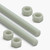 2x Natural PA66+GF M12 x 200 mm Threaded Rods - Short Reinforced Nylon Studding + 4 Nuts