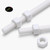 2x White PTFE M5 x 200mm Threaded Rods, Plastic Studding + 4 Nuts