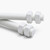2x White Polypropylene (PP) M16 x 1000 mm Threaded Rods