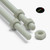 2x Natural Nylon PA66+GF M6 x 500mm Threaded Rods, Studding + 4 Nuts