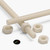 2x Natural Nylon PA66 M4 x 200mm Threaded Rods, Plastic Studding + 4 Nuts