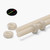 2x Natural Nylon PA66 M4 x 200mm Threaded Rods, Plastic Studding + 4 Nuts