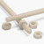 2x Natural Nylon PA66 M4 x 200mm Threaded Rods, Plastic Studding + 4 Nuts
