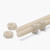 2x Natural Nylon PA66 M4 x 200 mm Threaded Rods