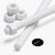 2x White PTFE M12 x 200mm Threaded Rods, Plastic Studding + 4 Nuts