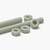 2x Natural Nylon PA66+GF M8 x 500mm Threaded Rods, Studding + 4 Nuts
