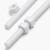 2x White Polypropylene (PP) M8 x 200mm Threaded Rods, Studding + 4 Nuts