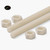 2x Natural Nylon PA66 M6 x 500mm Threaded Rods, Plastic Studding + 4 Nuts