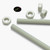 2x Natural Nylon PA66+GF M16 x 1000mm Threaded Rods, Studding + 4 Nuts