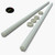 2x Natural Nylon PA66+GF M16 x 1000mm Threaded Rods, Studding + 4 Nuts