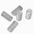 50x Clear Polycarbonate Plastic M5 x 10mm Slotted Grub Screws, Set Screws